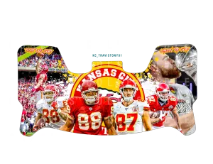 Travis Kelce & Tony Gonzalez Custom Visor for Any Full Size Riddell Helmet (Universal Fit)