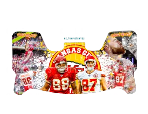 Travis Kelce & Tony Gonzalez Custom Visor for Any Full Size Riddell Helmet (Universal Fit)