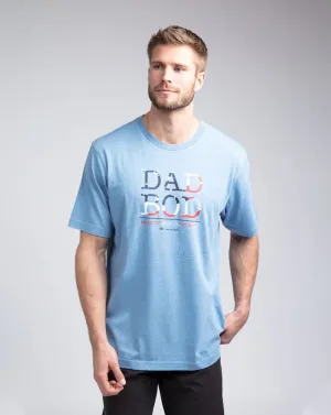 TRAVIS MATHEW MENS DAD BOD T-SHIRT - HEATHER BLUE