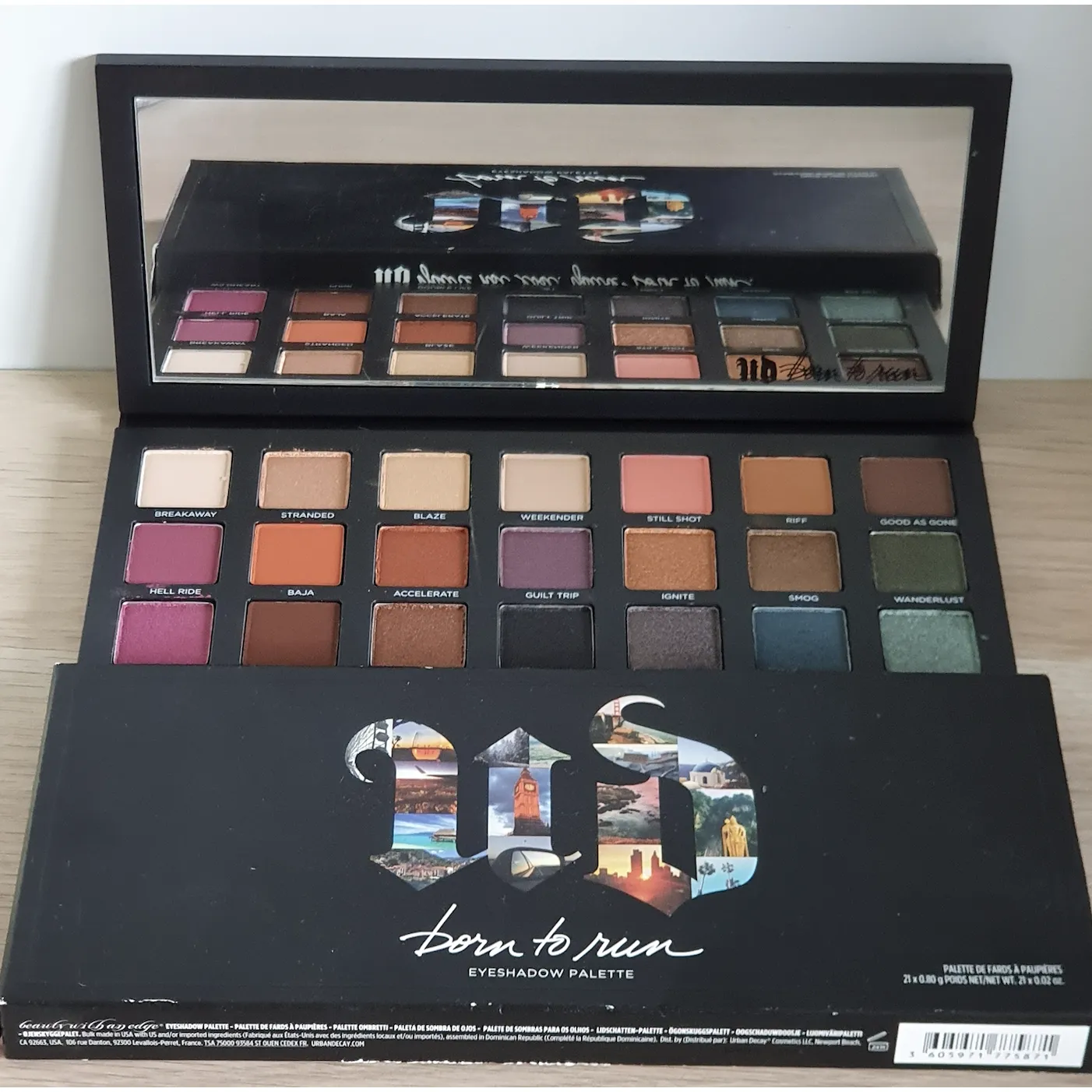 urban decay born to run eyeshadow palette 21 x 0.80g
