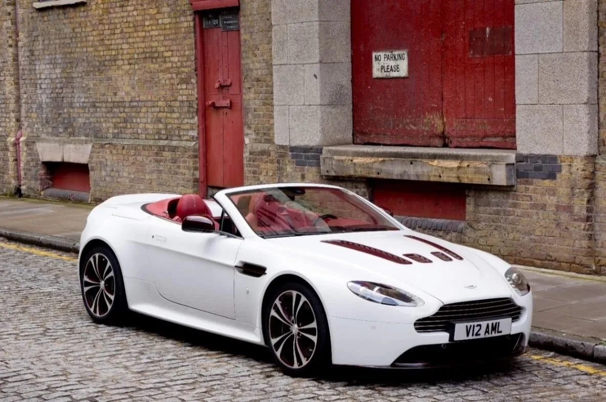 V12 Vantage Red Carbon Fiber Hood Louver Kit
