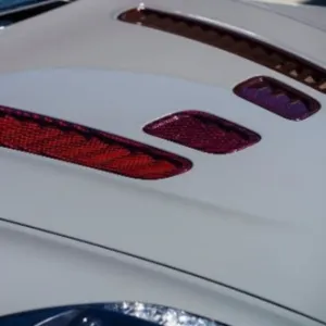 V12 Vantage Red Carbon Fiber Hood Louver Kit