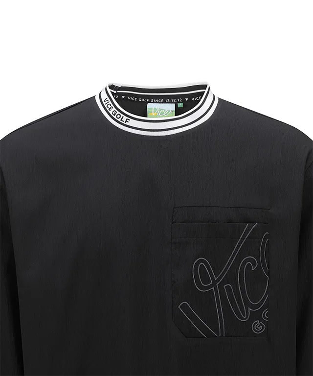 Vice Golf Atelier Men's Pocket Point Crew Neck T-Shirt - Black