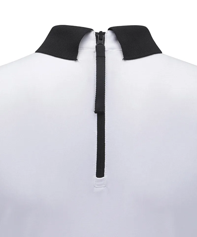 Vice Golf Atelier Women's Back Zip Point Long Sleeve T-Shirt - White
