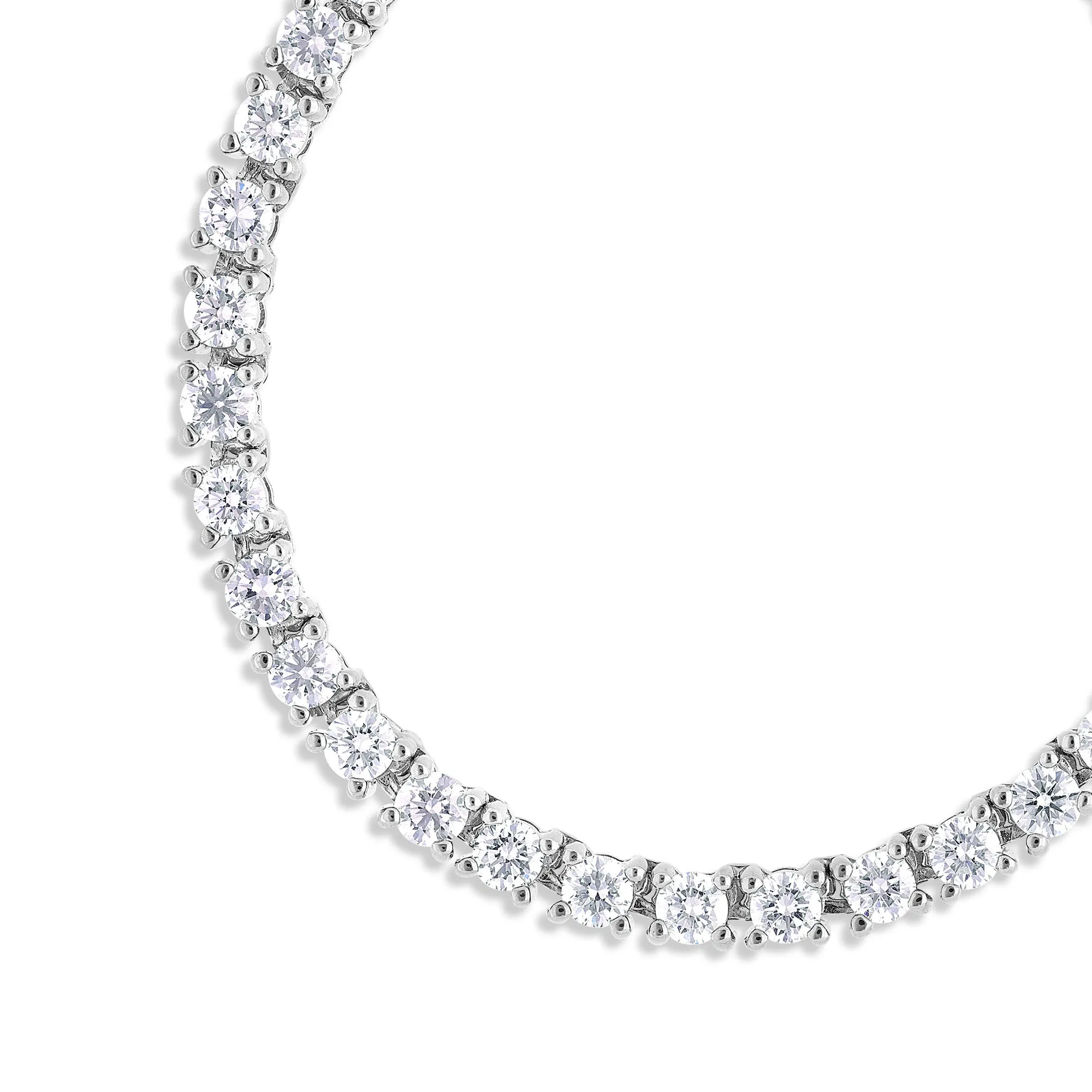 Vincent Diamond Tennis Necklace (25-Point)