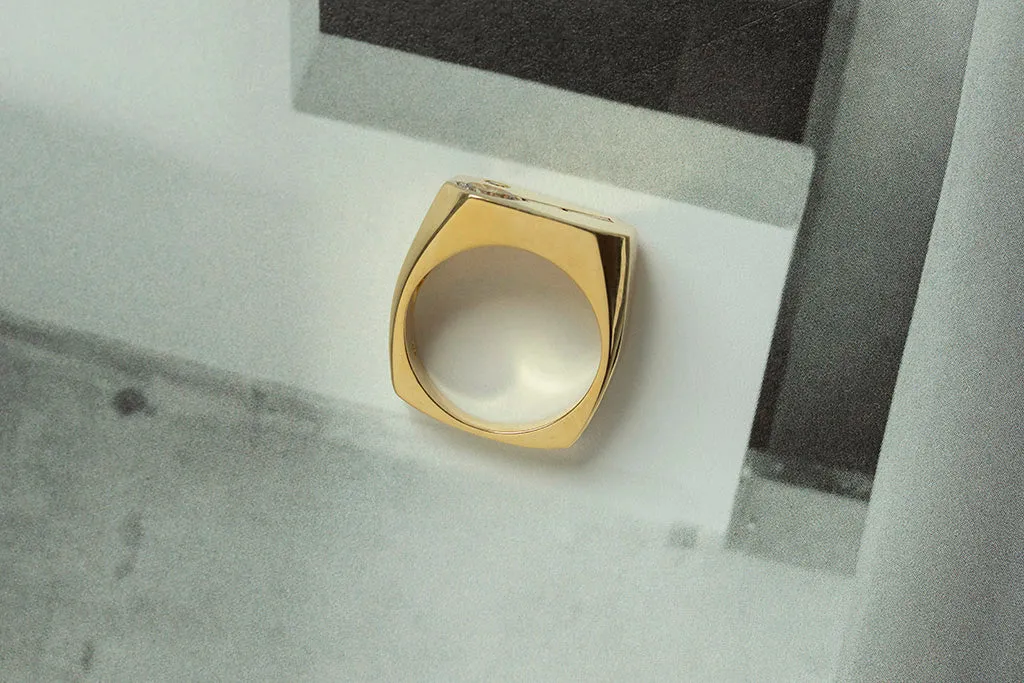 Vintage Diamond 'Tennis Racquet' Ring