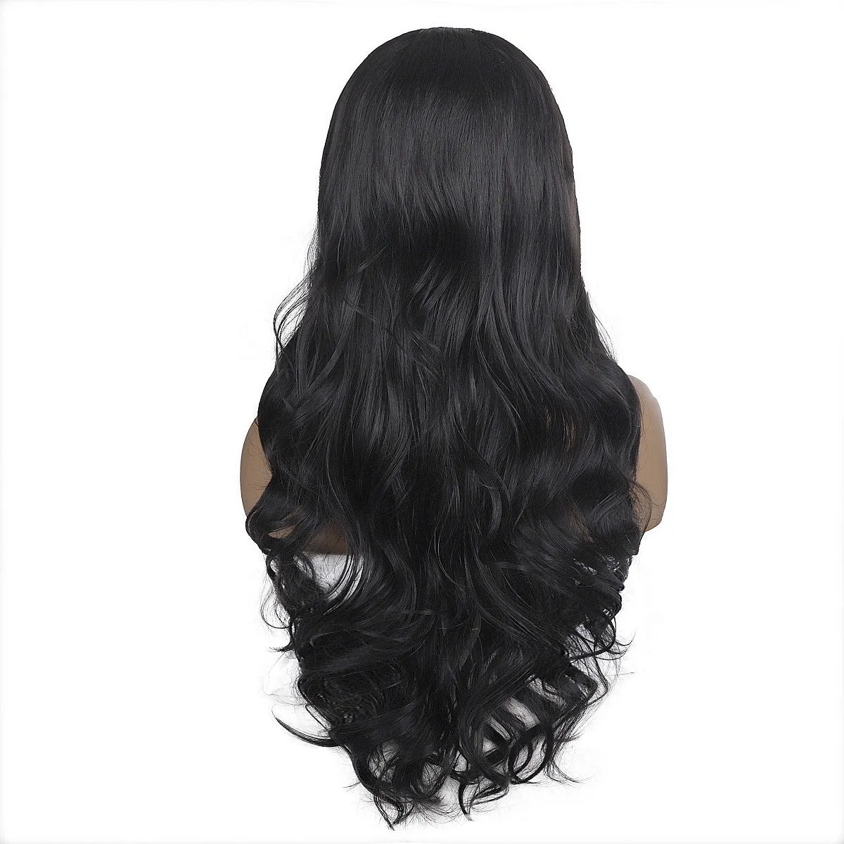 Viviabella Long Headband Wigs for Black Women Natural Looking Synthetic Wig with Headband Heat Resistant
