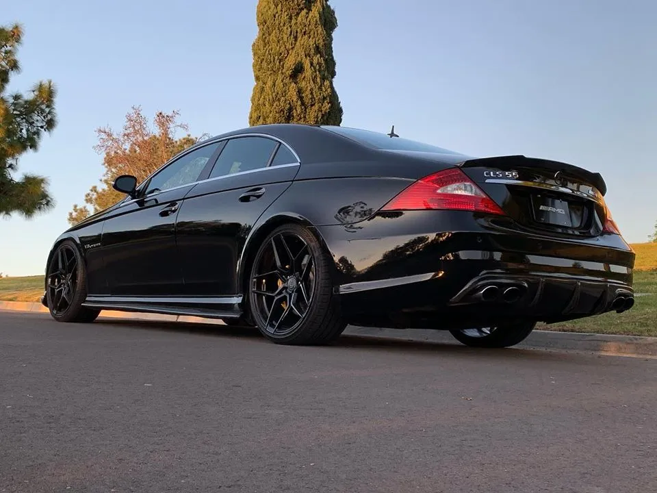 W219 CLS Carbon Fiber Trunk Spoiler -FD Style
