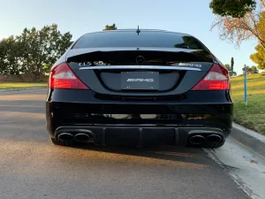 W219 CLS55 & CLS63 AMG Rear Bumper Carbon Fiber Diffuser