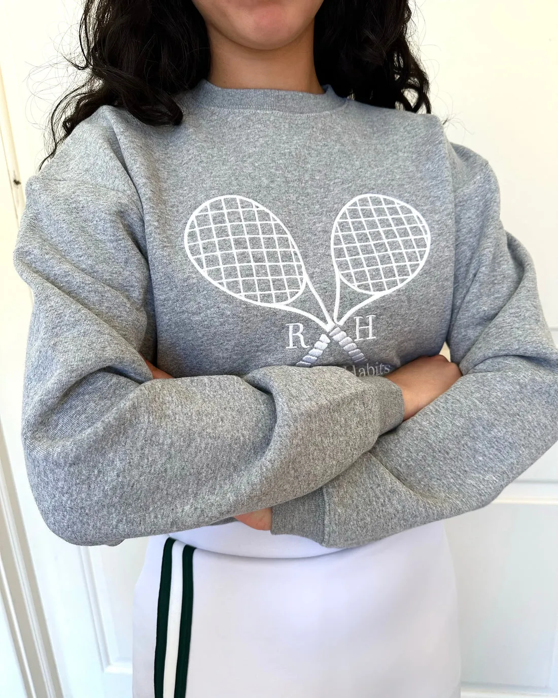 Williams Cropped Crew - Grey