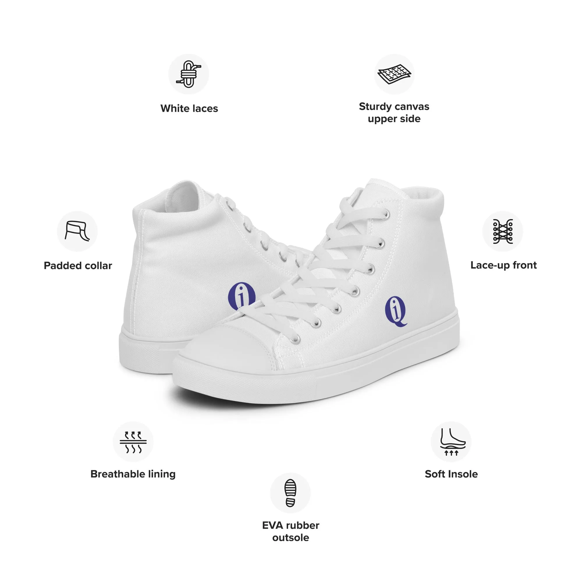 Women’s high top canvas shoes