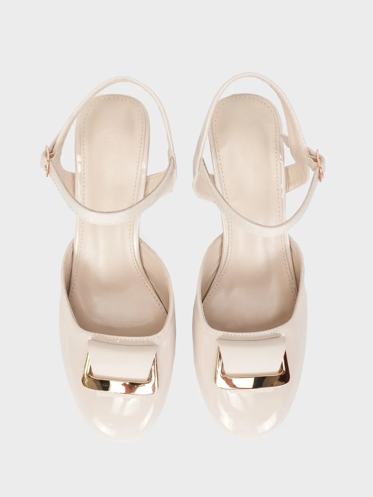 Womens "ASSA" Backstrap Block Heel Sandals