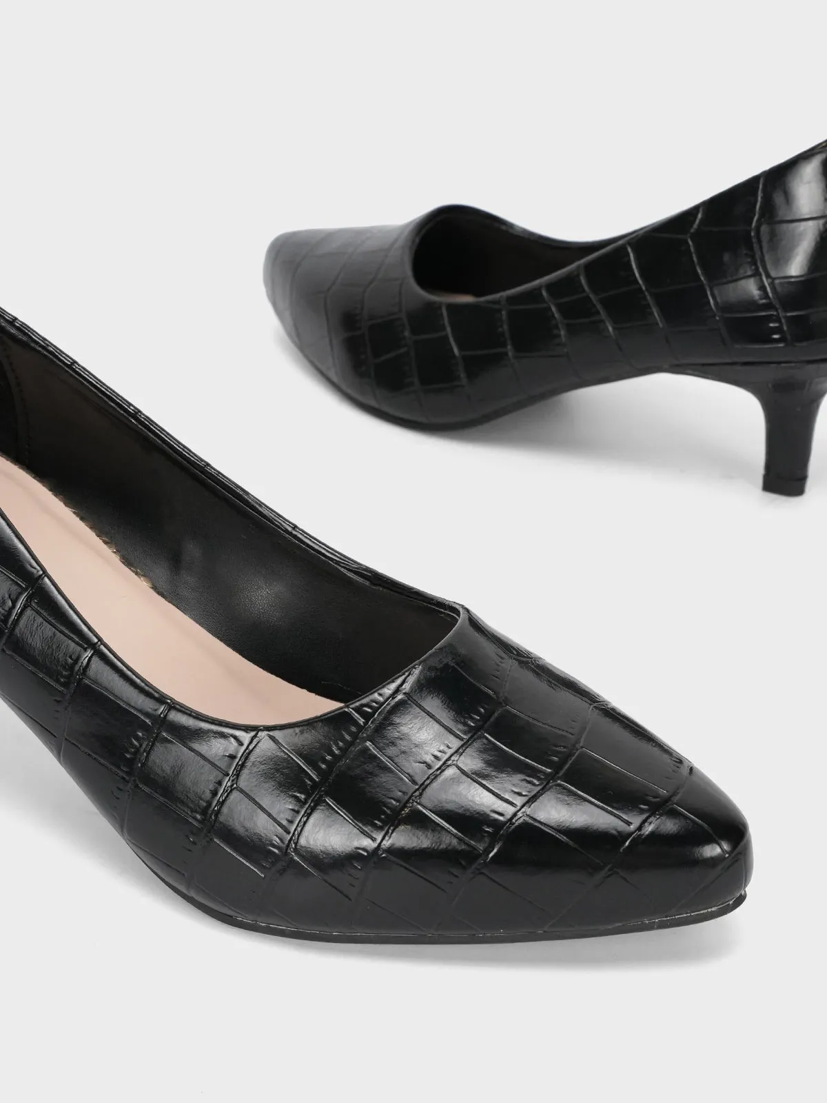 Womens "KOAMI" Kitten Heel Comfy Courts