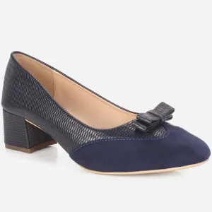 Womens "SKARLET" Round Toe Slide In Court Shoes