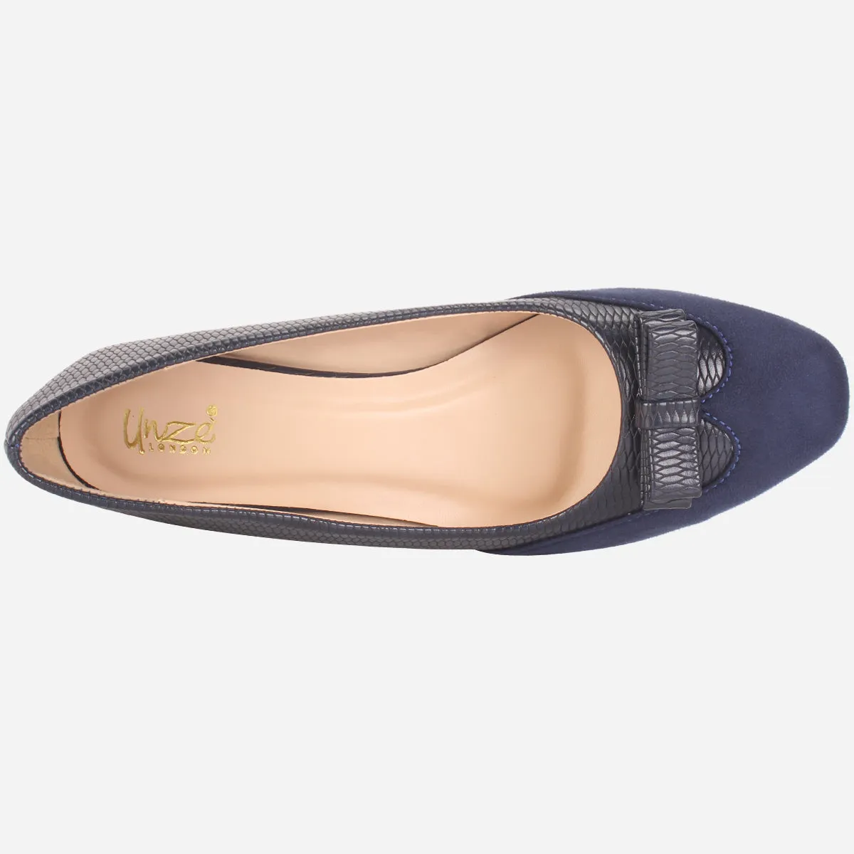Womens "SKARLET" Round Toe Slide In Court Shoes