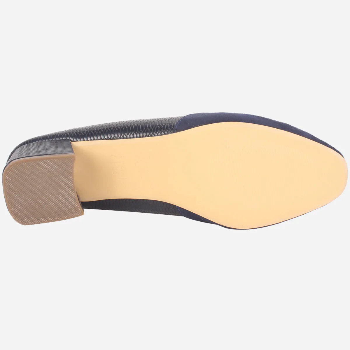 Womens "SKARLET" Round Toe Slide In Court Shoes