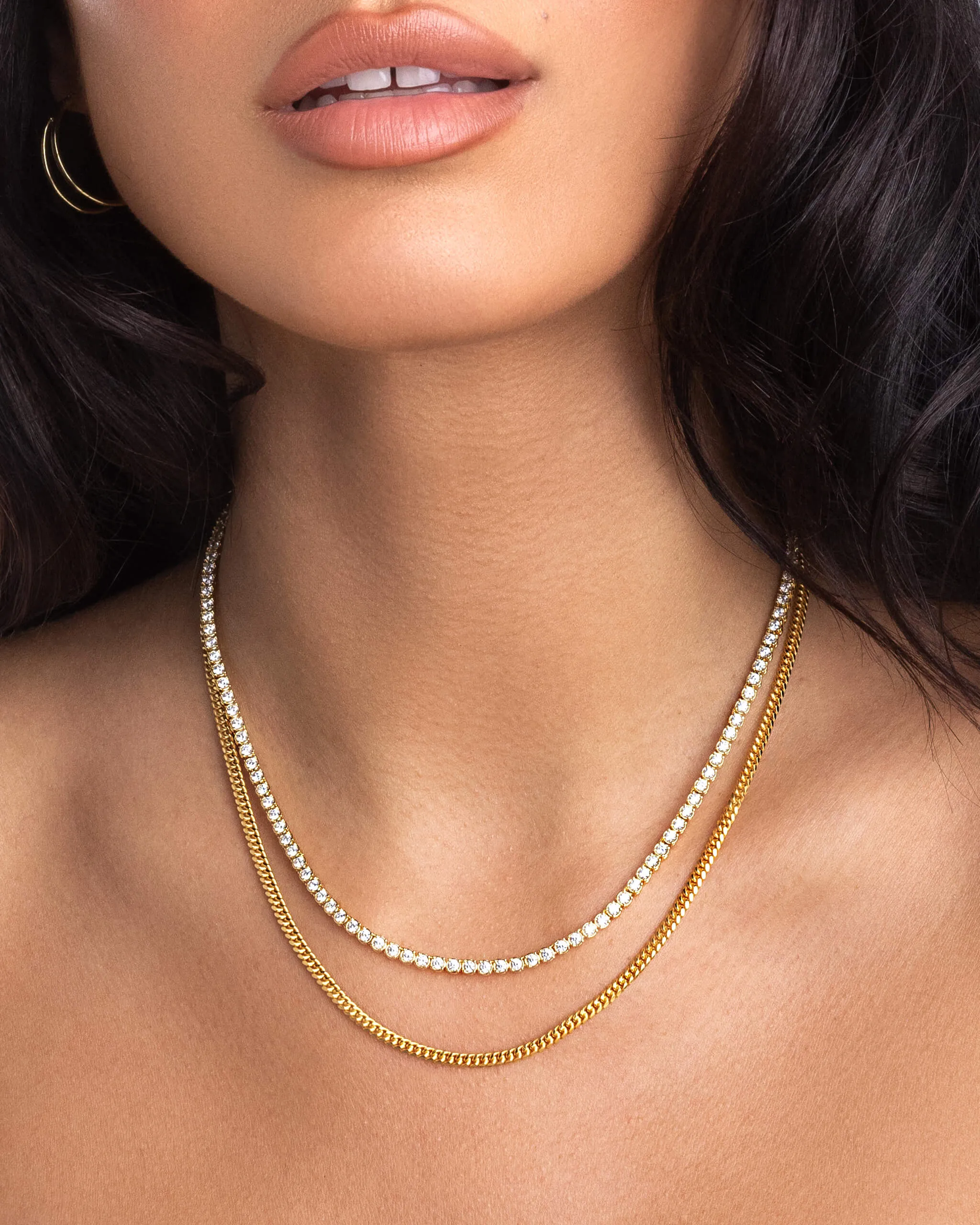 Women's Tennis Chain - Gold