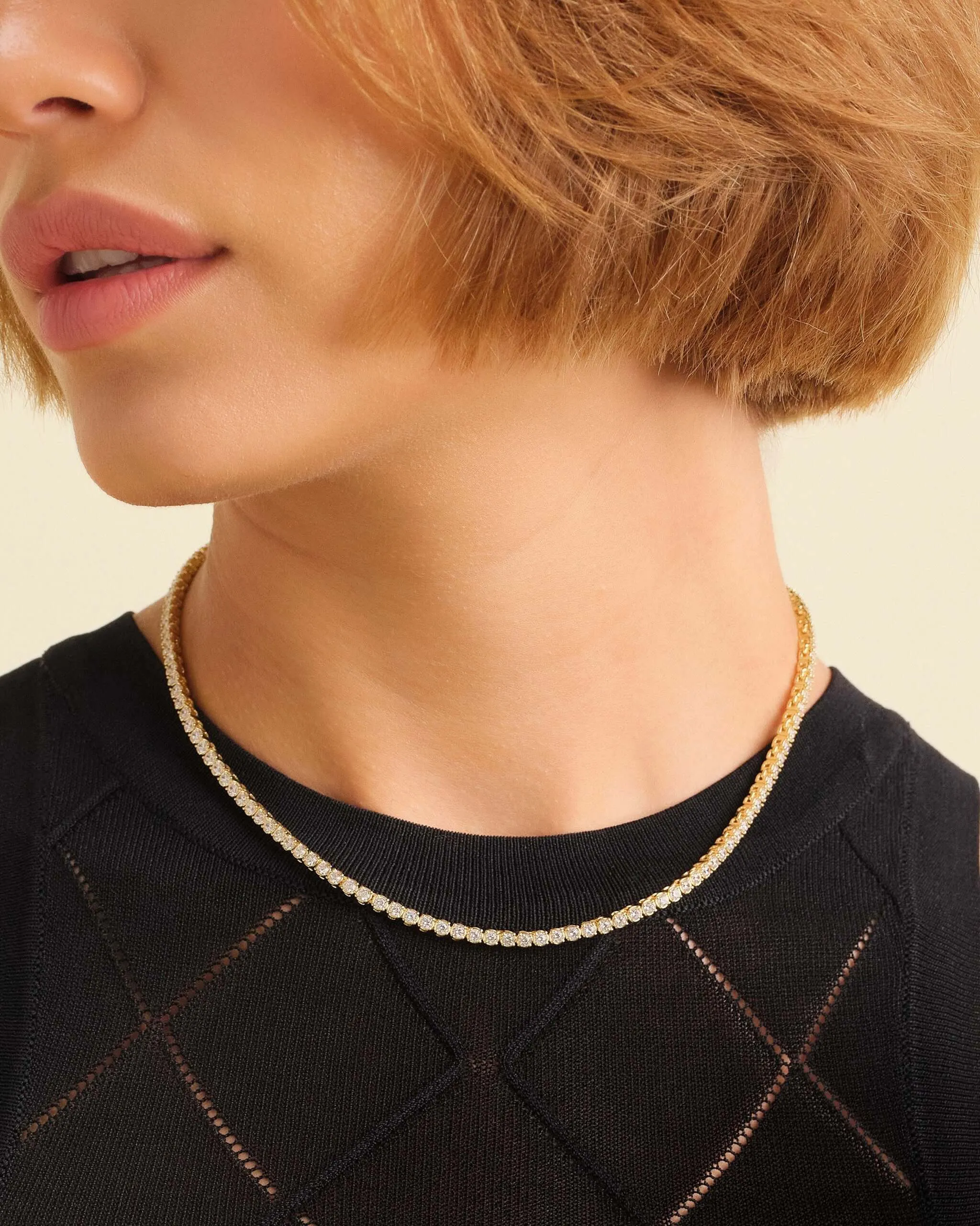 Women's Tennis Chain - Gold