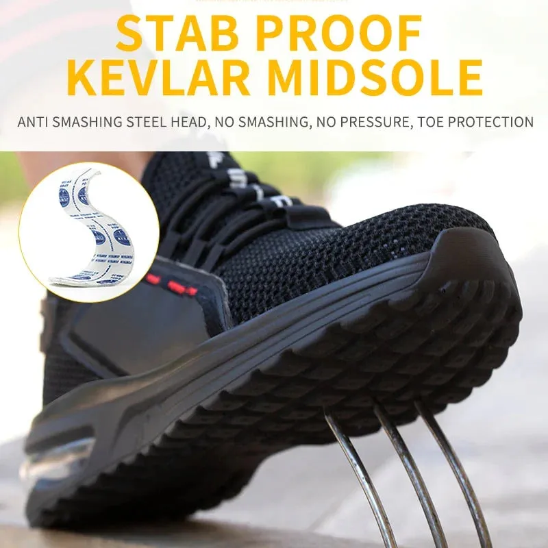 Work Safety Shoes Breathable Shoes Safety Shoes Lightweight Steel Toe Shoes