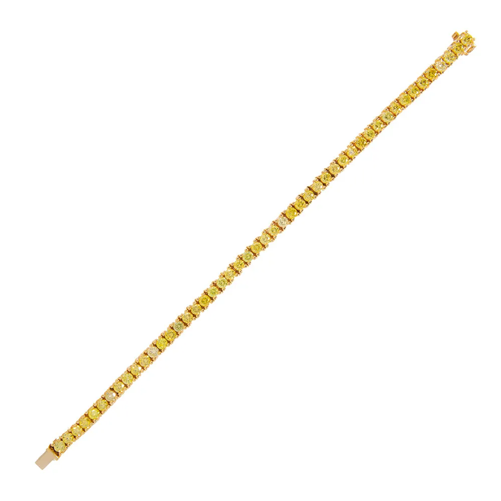 Yellow Diamond Tennis Bracelet