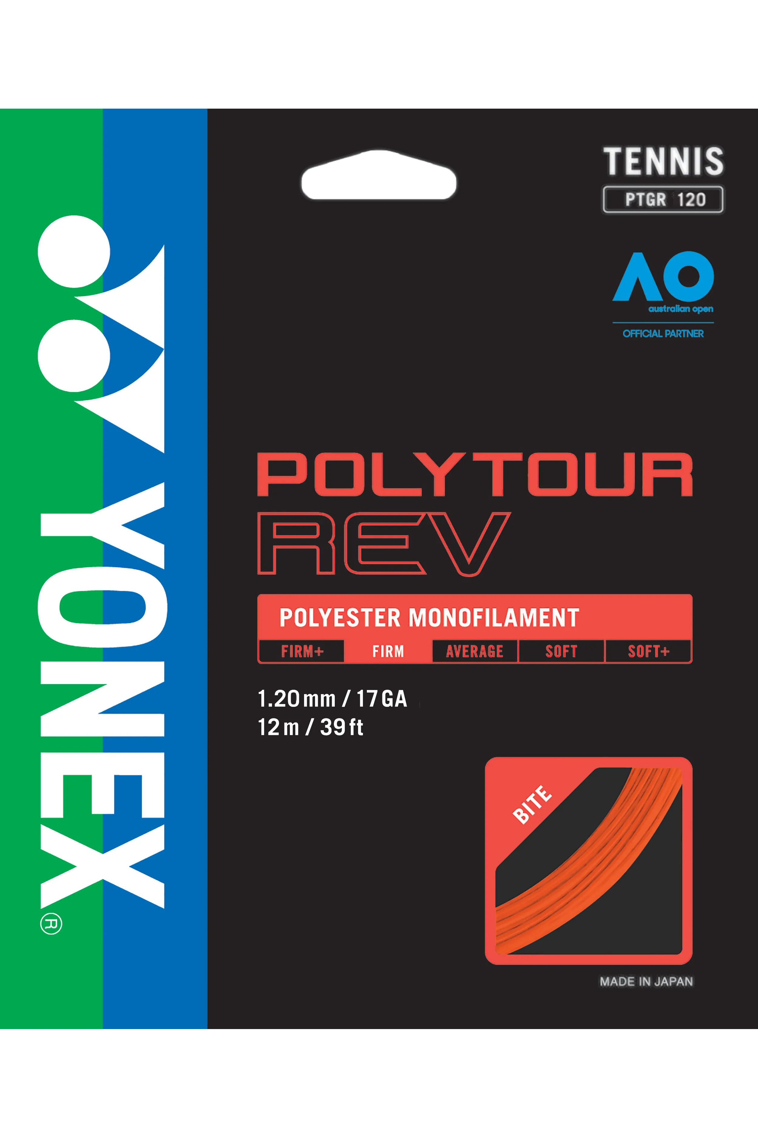 Yonex Polytour REV 120 Tennis Strings [Bright Orange]