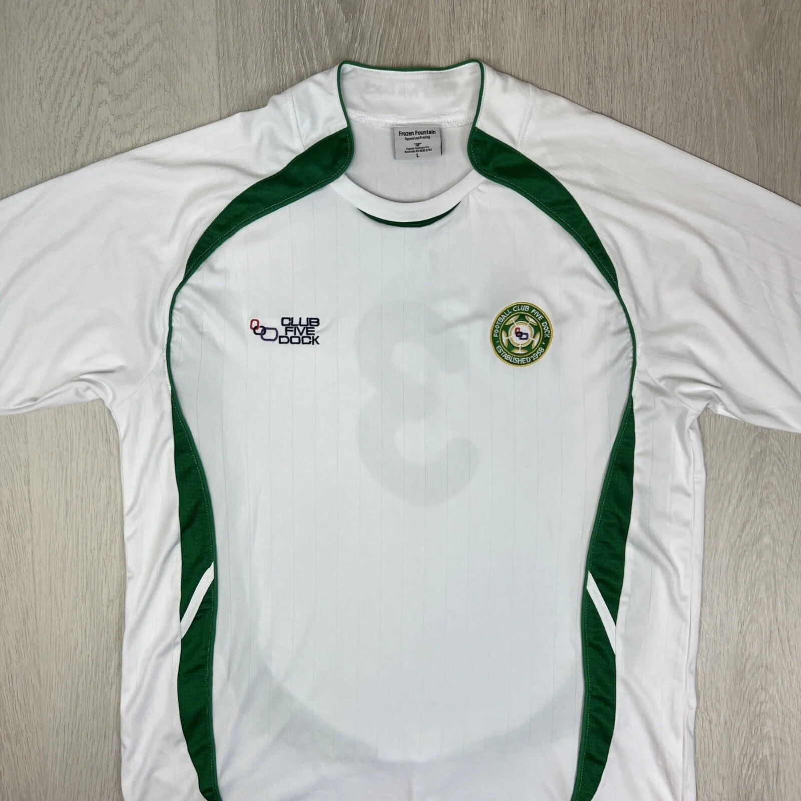 Zeus Five Dock Football Club Mens Football Jersey Soccer Jersey Size Large