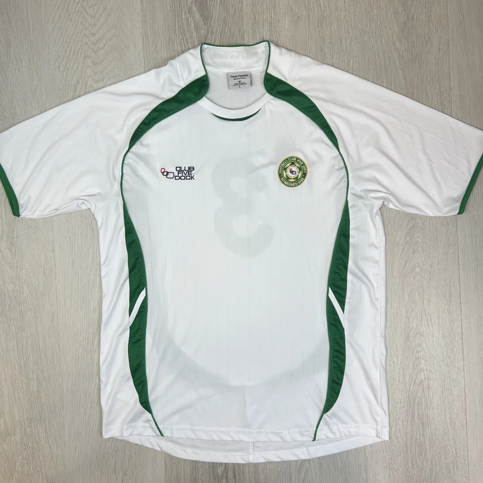 Zeus Five Dock Football Club Mens Football Jersey Soccer Jersey Size Large