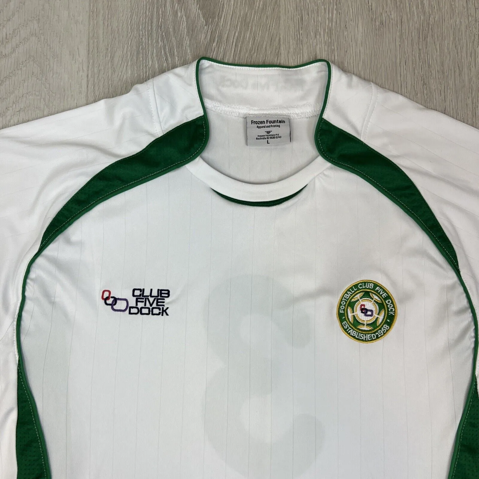 Zeus Five Dock Football Club Mens Football Jersey Soccer Jersey Size Large